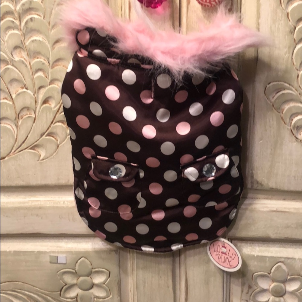 Pink dog jacket